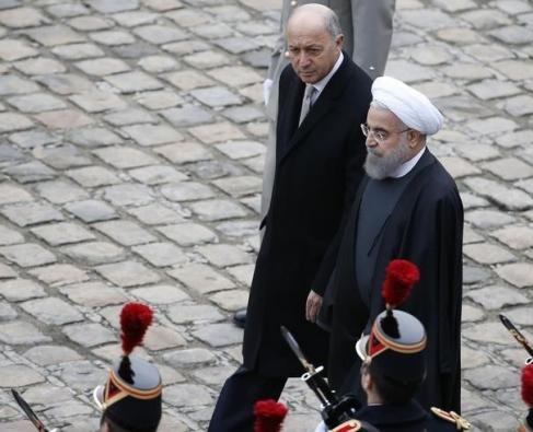 فرانس دورے پر ایرانی صدر